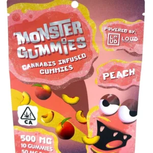 monster gummies peach (500mg)