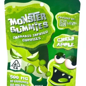 monster gummies green apple (500mg)